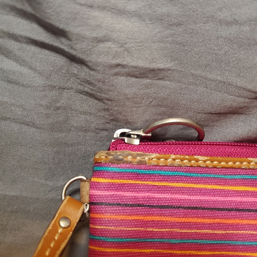 Fossil Key Per Keyper Multicolored Zip Wristlet W… - image 3